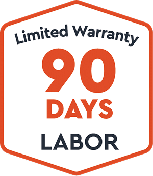 90 days limited labor warranty badge