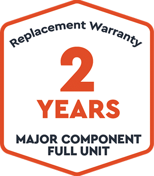 10 years limited parts warranty badge
